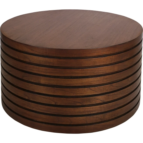 Corvin Coffee Table in Walnut Brown Finish Wood